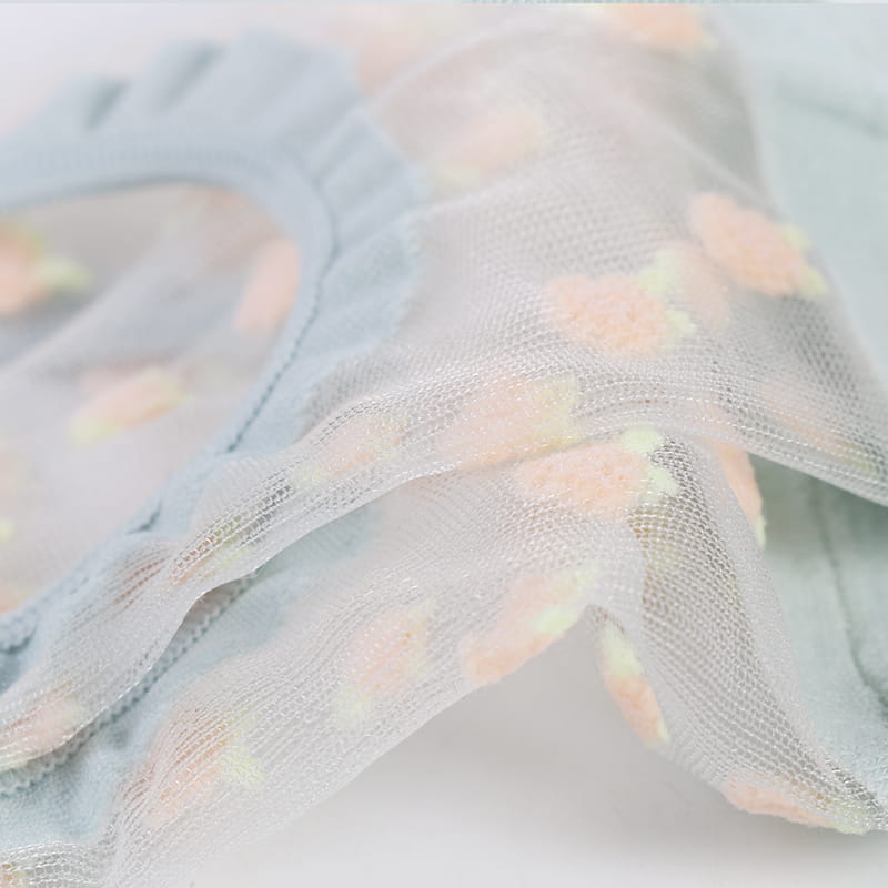 Donne trasparenti di fiori Sheer Nylon Silk No Show Invisible Socks