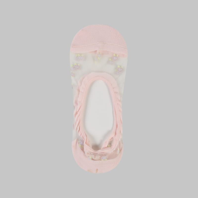 Donne trasparenti di fiori Sheer Nylon Silk No Show Invisible Socks