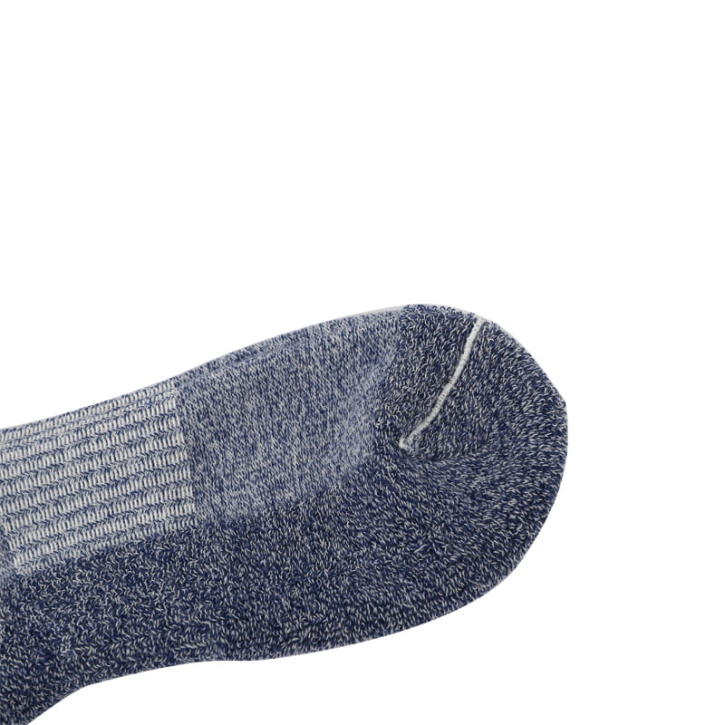 Calzini sportivi da uomo con funzione di compressione, suola a fiore, striscia orizzontale casual in spugna di cotone 100%.