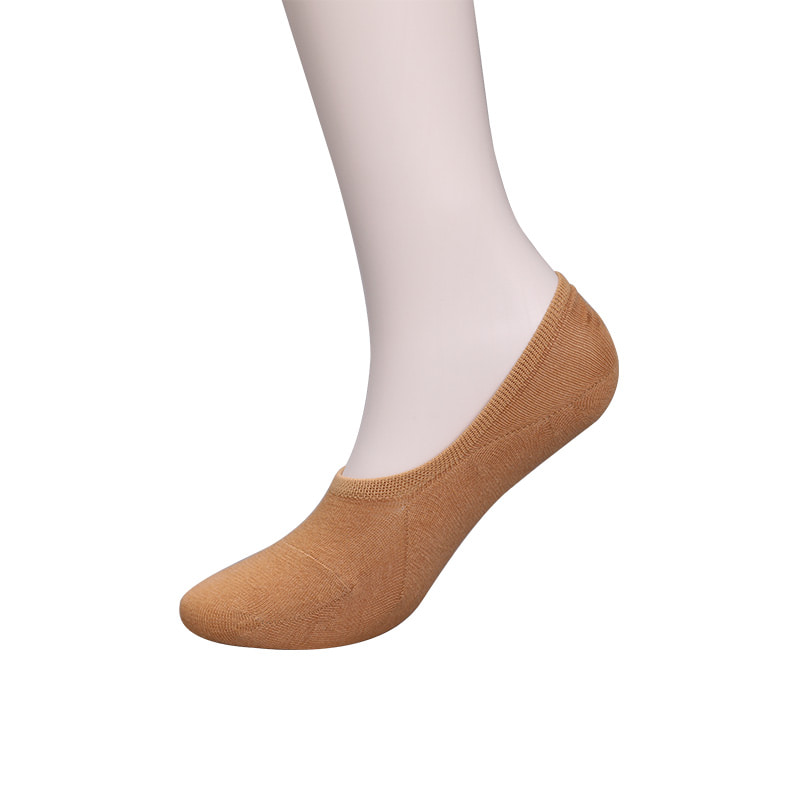 Calzini da donna in cotone colore naturale, rete, cuciti a mano invisibili WSD1401