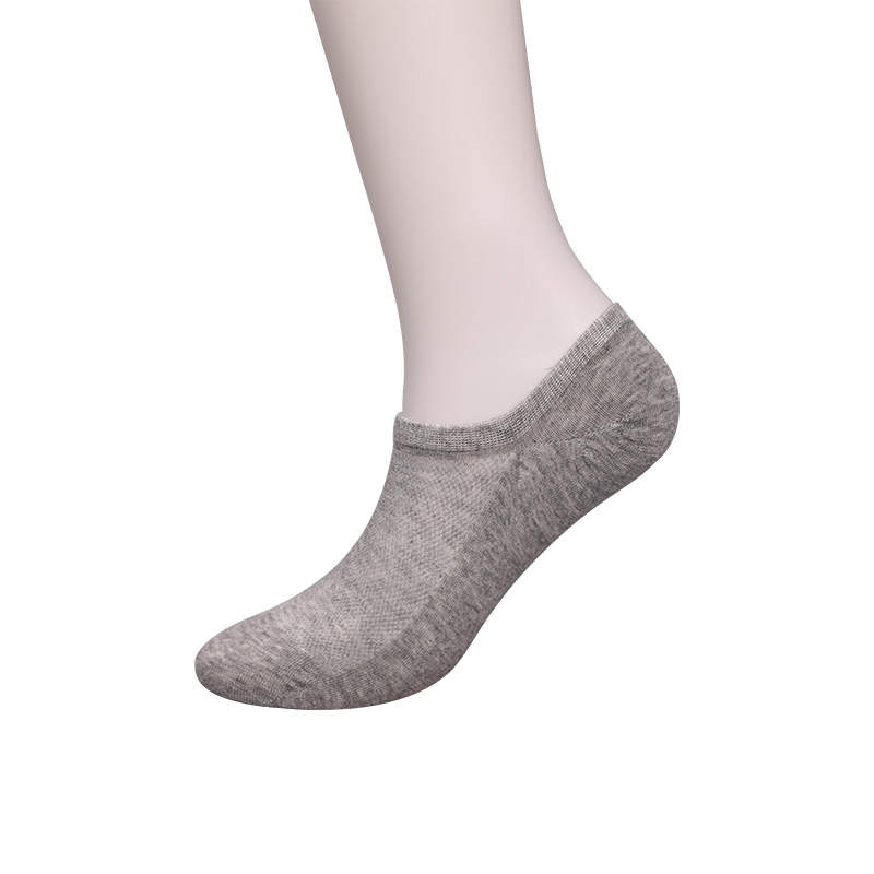 Calzini da donna ultrasottili in cotone pettinato, nylon e spandex a mezza rete cuciti a mano WSD1673