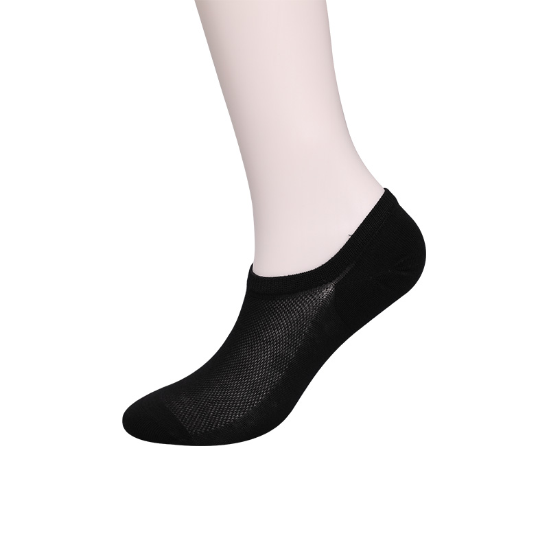 Calzini da donna ultrasottili in cotone pettinato, nylon e spandex a mezza rete cuciti a mano WSD1673