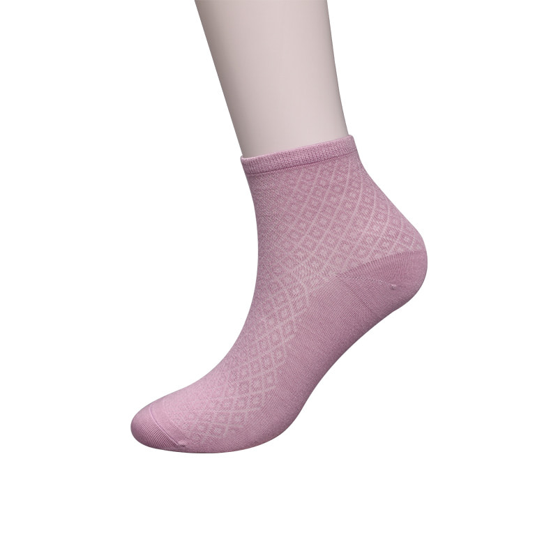 Borsa in nylon in morbida fibra di bambù, calzini da donna casual sottili con piccoli diamanti, calzini da donna cuciti a mano WSD1689