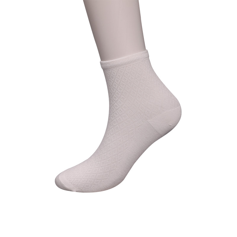 Borsa in nylon in morbida fibra di bambù, calzini da donna casual sottili con piccoli diamanti, calzini da donna cuciti a mano WSD1689