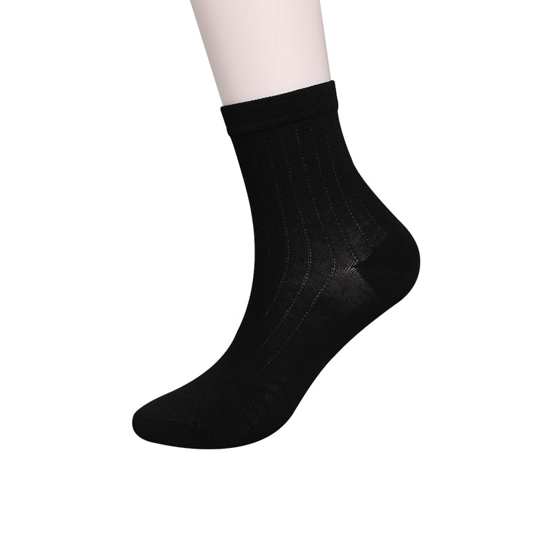 Calzini da uomo casual morbidi cuciti a mano con motivo circolare a righe verticali della collezione Modal WSD2802