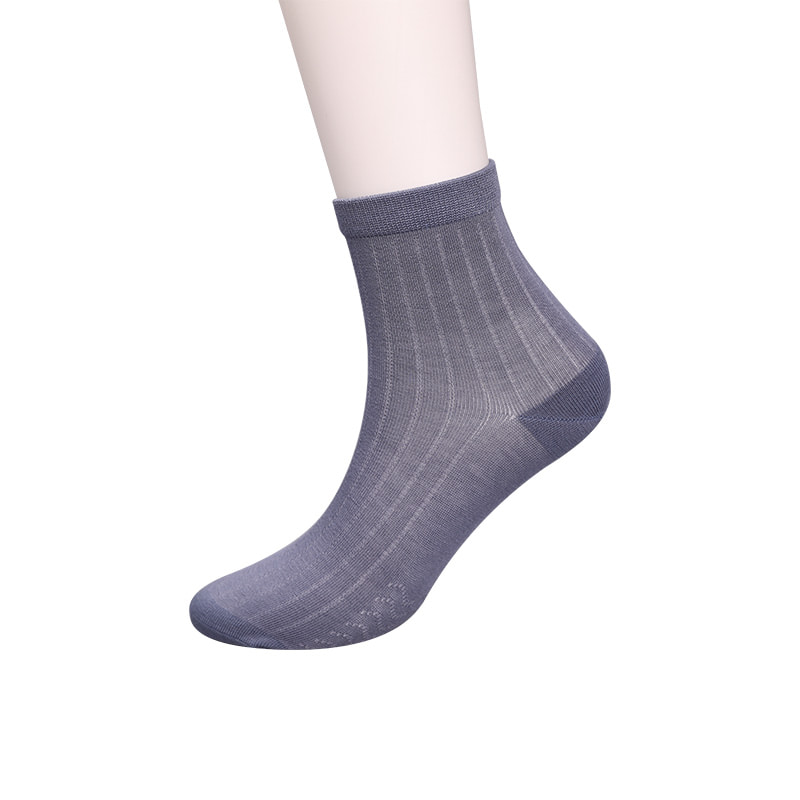 Calzini da uomo casual morbidi cuciti a mano con motivo circolare a righe verticali della collezione Modal WSD2802