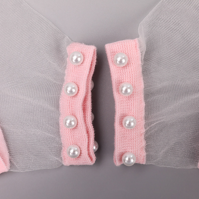 Calzini da barca da donna con fondo in cotone di seta trasparente in nylon moda calzini da barca da donna in seta di cristallo di vetro perlato superiore WSD1288