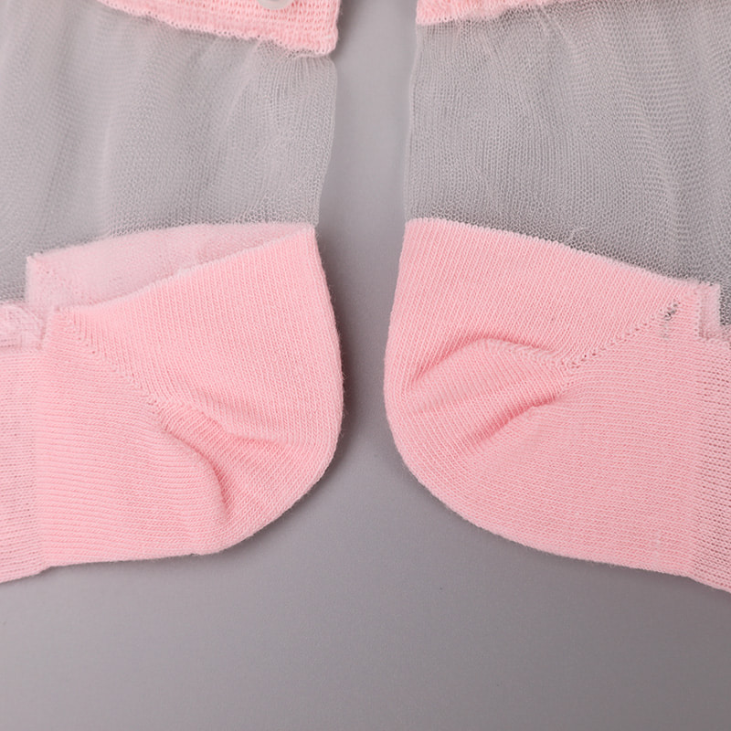 Calzini da barca da donna con fondo in cotone di seta trasparente in nylon moda calzini da barca da donna in seta di cristallo di vetro perlato superiore WSD1288