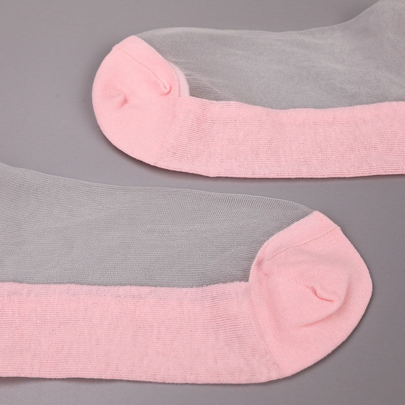 Calzini da barca da donna con fondo in cotone di seta trasparente in nylon moda calzini da barca da donna in seta di cristallo di vetro perlato superiore WSD1288