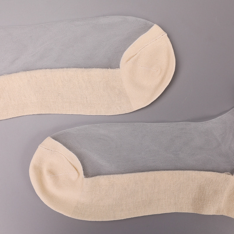 Calzini da barca da donna con fondo in cotone di seta trasparente in nylon moda calzini da barca da donna in seta di cristallo di vetro perlato superiore WSD1288