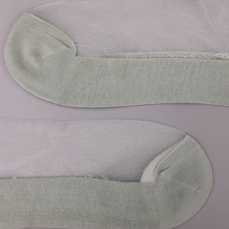Calzini da barca da donna con fondo in cotone di seta trasparente in nylon moda calzini da barca da donna in seta di cristallo di vetro perlato superiore WSD1288