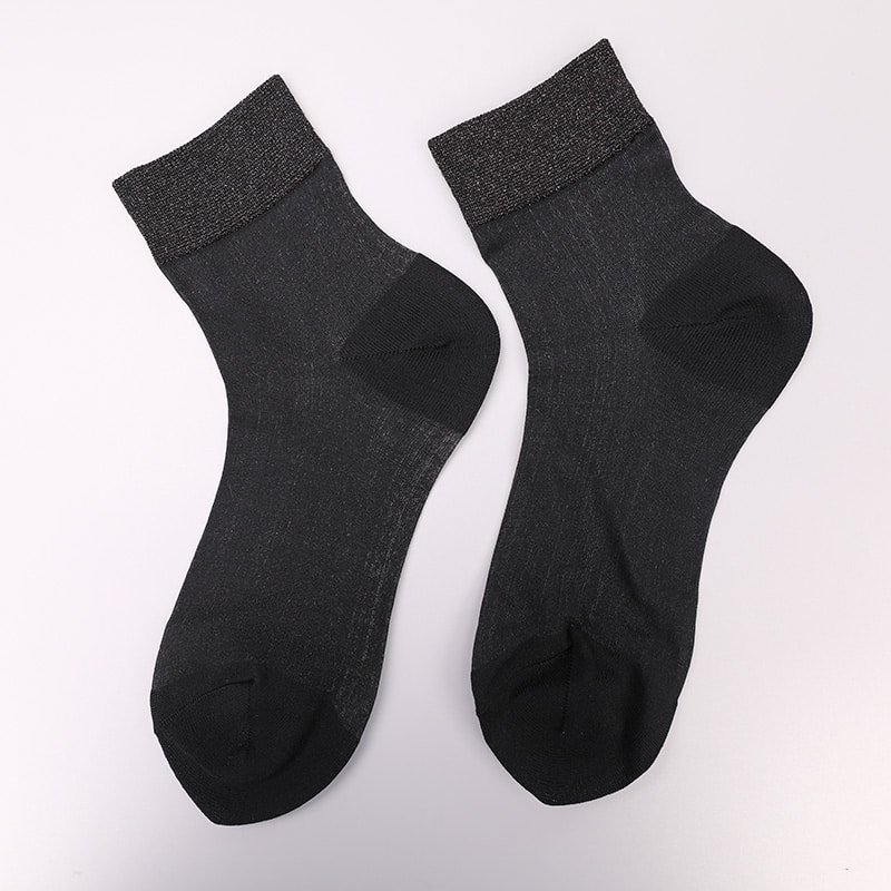 Calzini da donna con fondo in cotone e seta trasparente di moda Calzini da donna in nylon trasparente di seta superfine Calzini da donna in seta di cristallo WSD1946