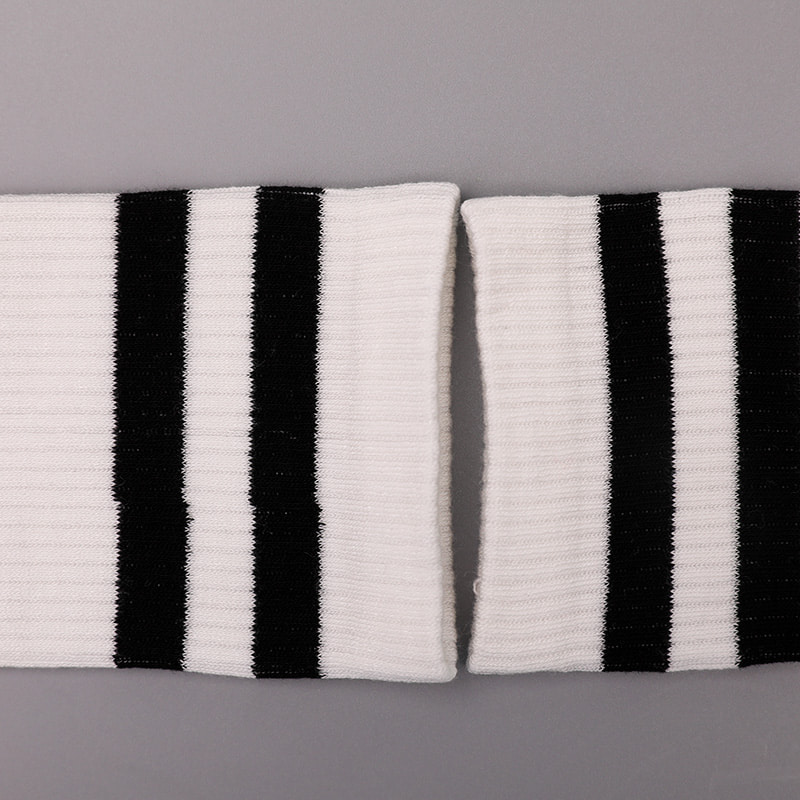Calzino da donna in morbido nylon filato di seta ricoperto di ammoniaca 2 fasce orizzontali rinforzate cucite a mano WSD1536