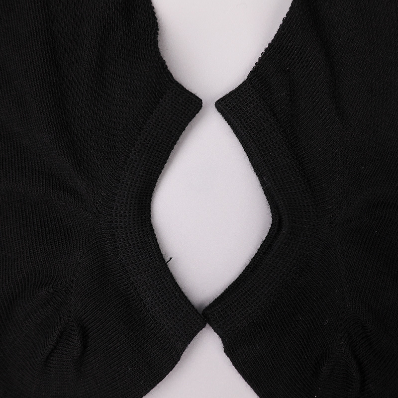 Calzini da donna ultrasottili in cotone pettinato, nylon e spandex a mezza rete cuciti a mano WSD1673