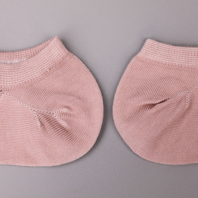 Calzini da donna ultrasottili in cotone pettinato, nylon e spandex a mezza rete cuciti a mano WSD1673