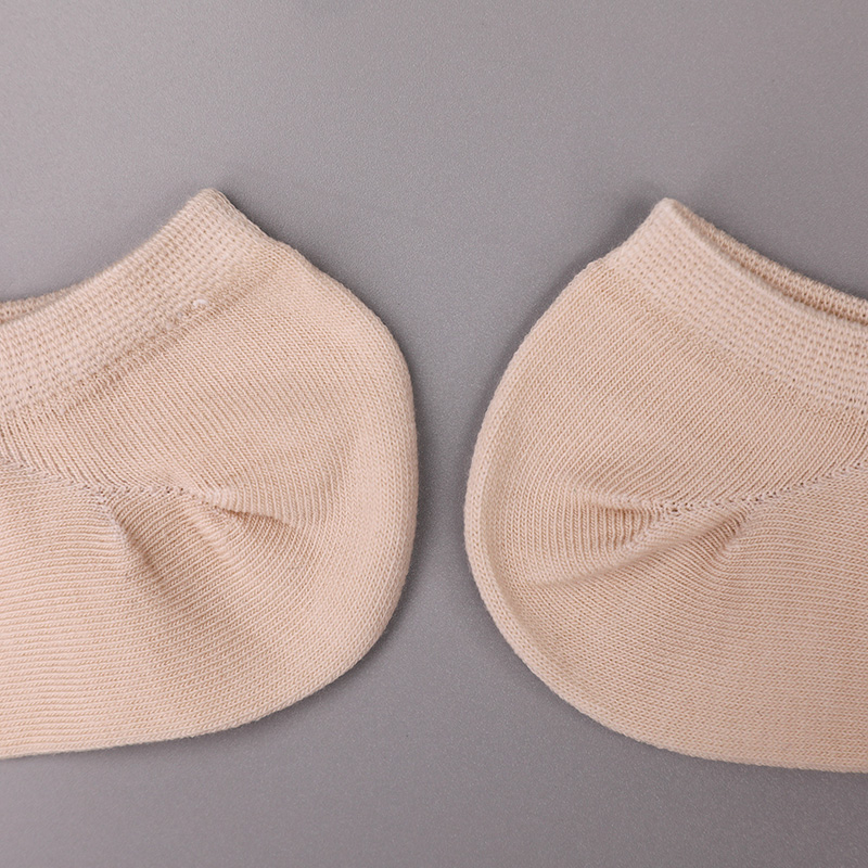Calzini da donna ultrasottili in cotone pettinato, nylon e spandex a mezza rete cuciti a mano WSD1673