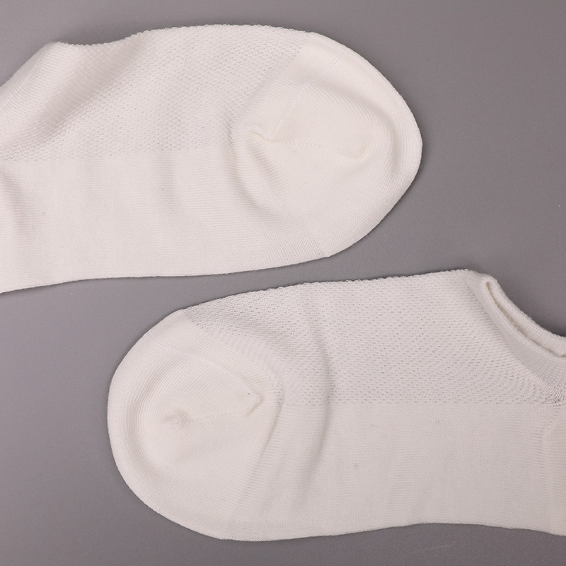 Calzini da donna ultrasottili in cotone pettinato, nylon e spandex a mezza rete cuciti a mano WSD1673
