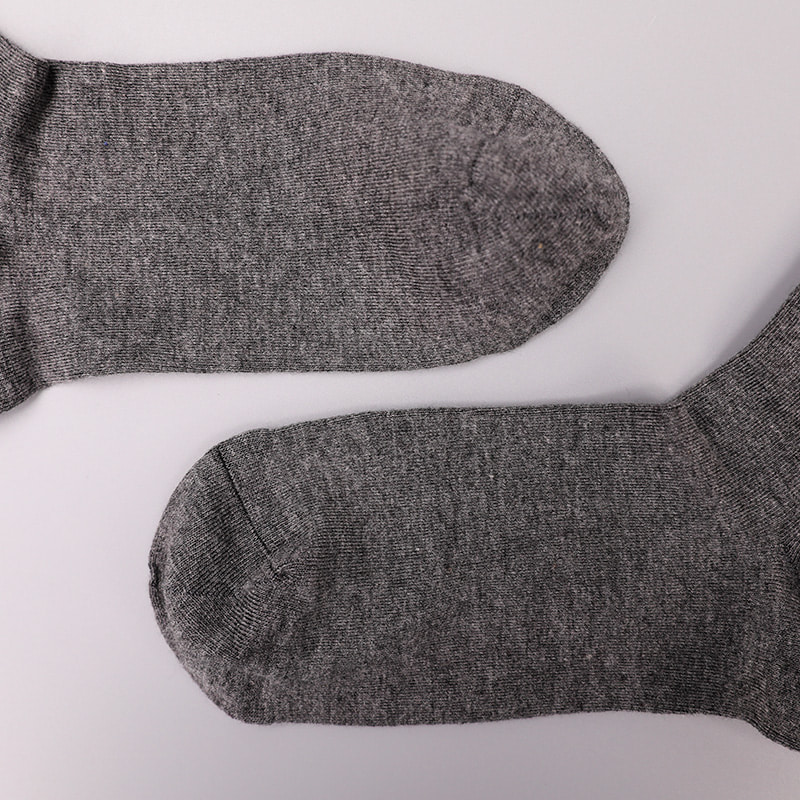 Calzini da uomo autunnali e invernali cuciti a mano in jacquard stampato in 3D con spandex avvolto in morbido nylon di seta filata WSD2850