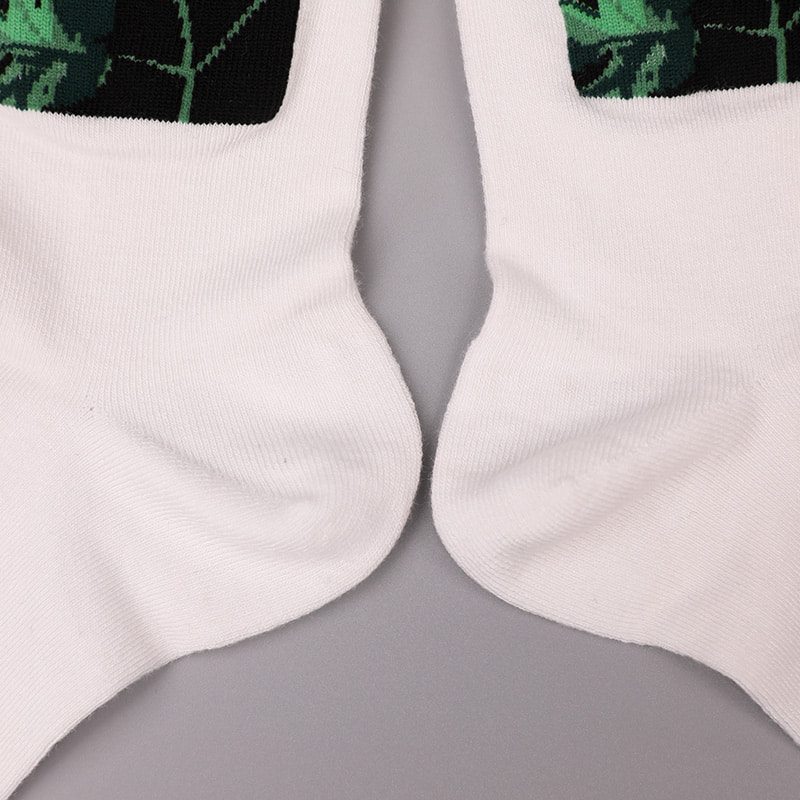 Calzini da uomo autunnali e invernali cuciti a mano in jacquard stampato in 3D con spandex avvolto in morbido nylon di seta filata WSD2850