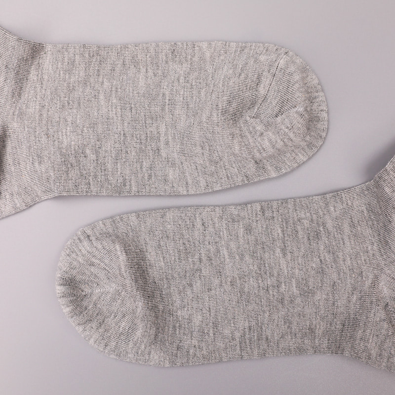 Calzini da uomo autunnali e invernali cuciti a mano in jacquard stampato in 3D con spandex avvolto in morbido nylon di seta filata WSD2850