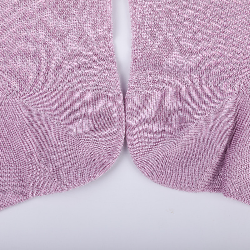 Borsa in nylon in morbida fibra di bambù, calzini da donna casual sottili con piccoli diamanti, calzini da donna cuciti a mano WSD1689