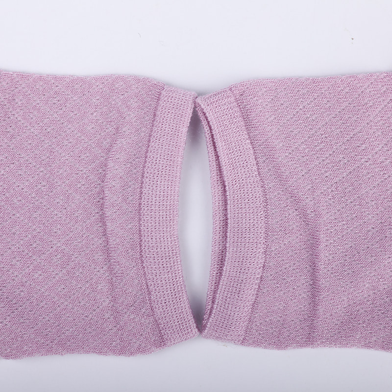 Borsa in nylon in morbida fibra di bambù, calzini da donna casual sottili con piccoli diamanti, calzini da donna cuciti a mano WSD1689