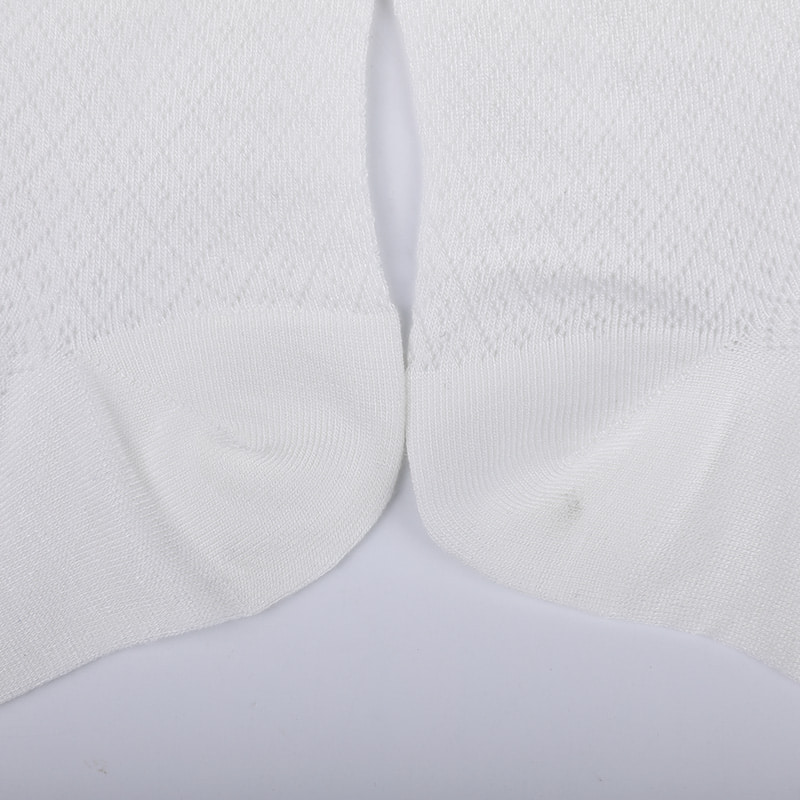 Borsa in nylon in morbida fibra di bambù, calzini da donna casual sottili con piccoli diamanti, calzini da donna cuciti a mano WSD1689