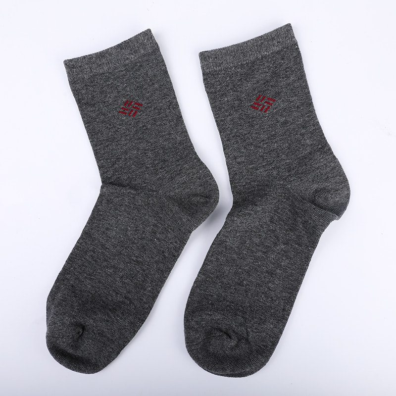 Calzini di ammoniaca avvolti in cotone pettinato in cotone 98% filato di cotone piccoli calzini da uomo jacquard cuciti a mano autunnali e invernali WSD2581