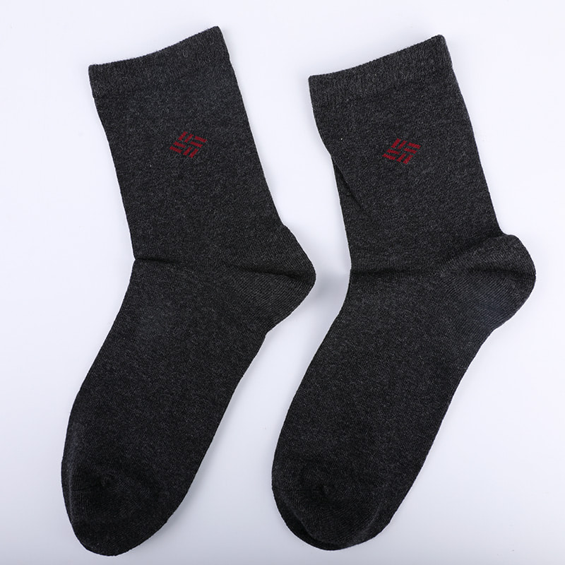 Calzini di ammoniaca avvolti in cotone pettinato in cotone 98% filato di cotone piccoli calzini da uomo jacquard cuciti a mano autunnali e invernali WSD2581