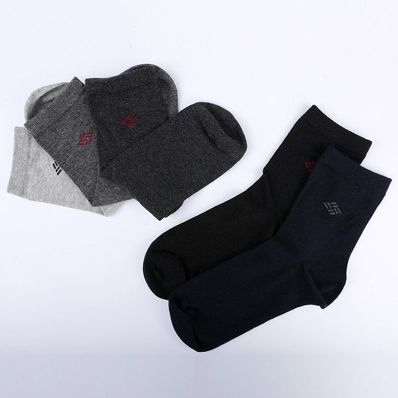 Calzini di ammoniaca avvolti in cotone pettinato in cotone 98% filato di cotone piccoli calzini da uomo jacquard cuciti a mano autunnali e invernali WSD2581